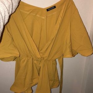 Gold mustard blouse